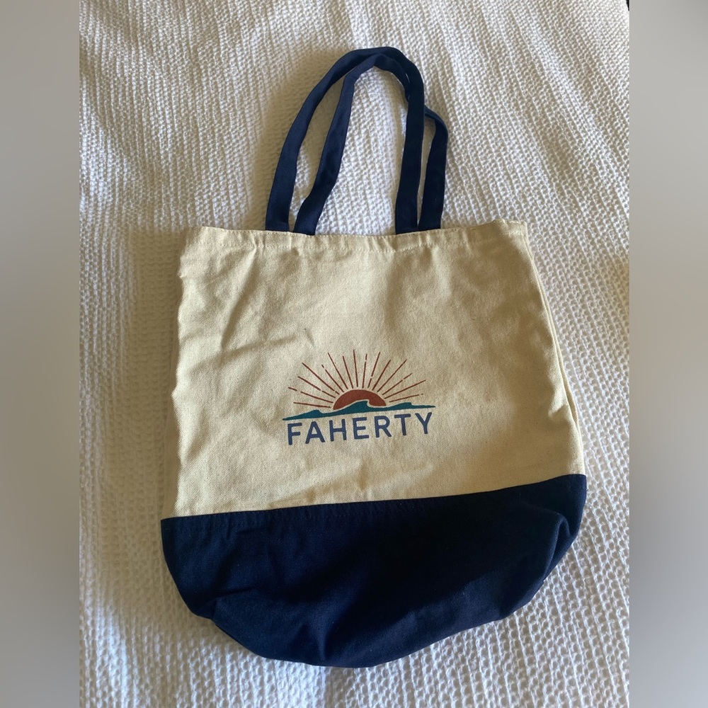 Faherty canvas tote